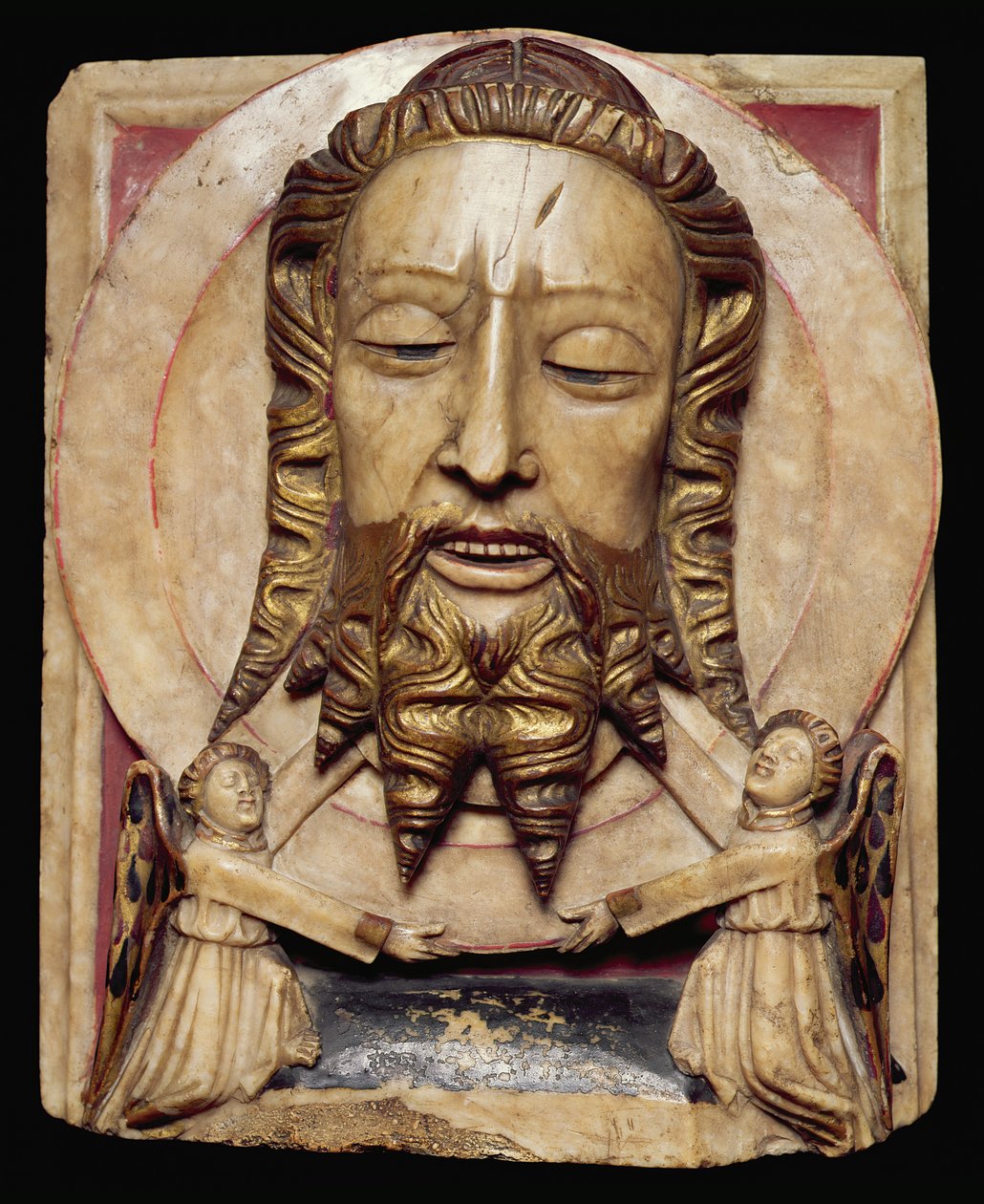 Bir Tabakta Vaftizci Yahya Başkanı, Nottingham, c.1450-1500 (kaymaktaşı) by English School