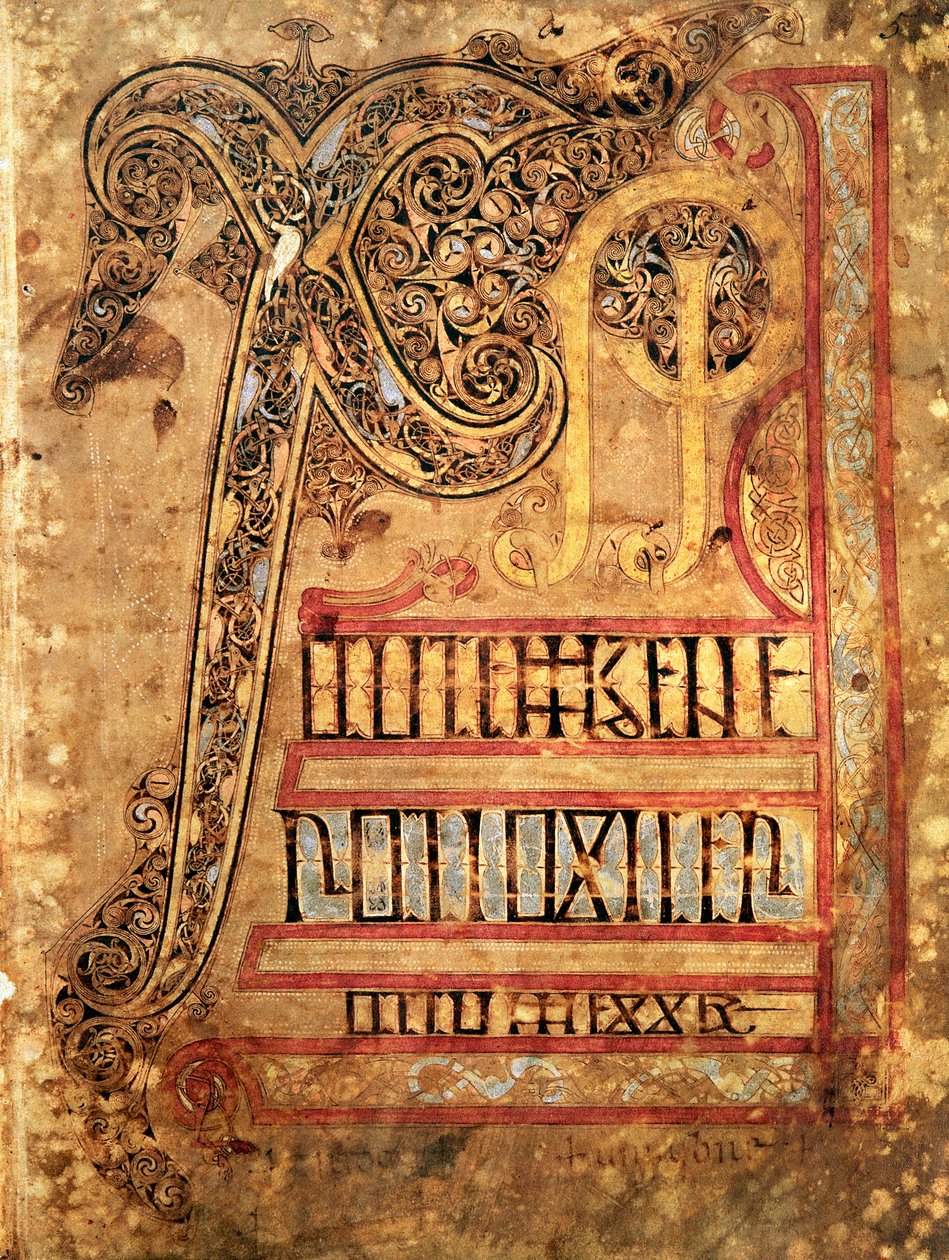 Lichfield İncillerinden ilk sayfa, c.720 by English School
