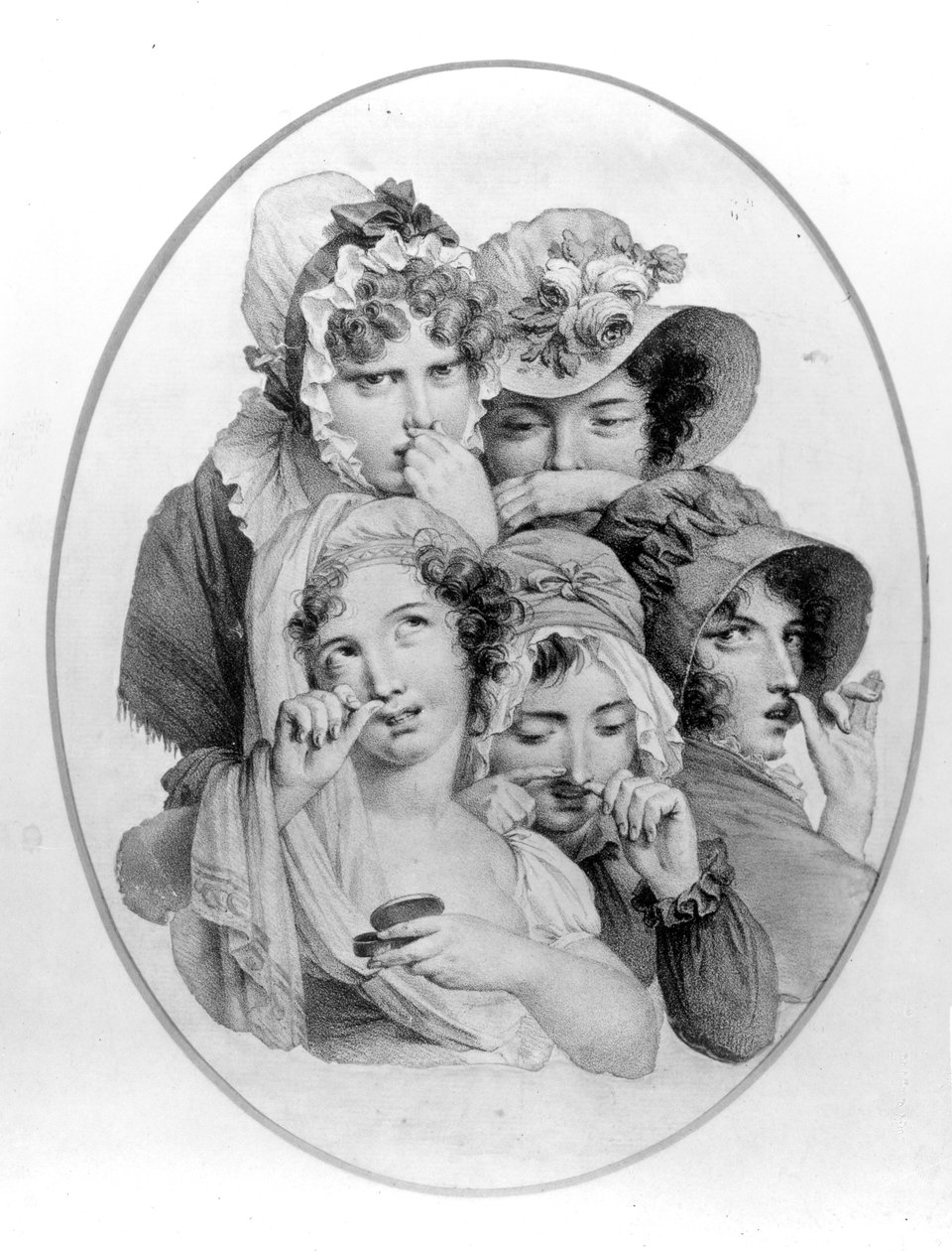 Lady Snuff Takers, 1800 dolayları by English School