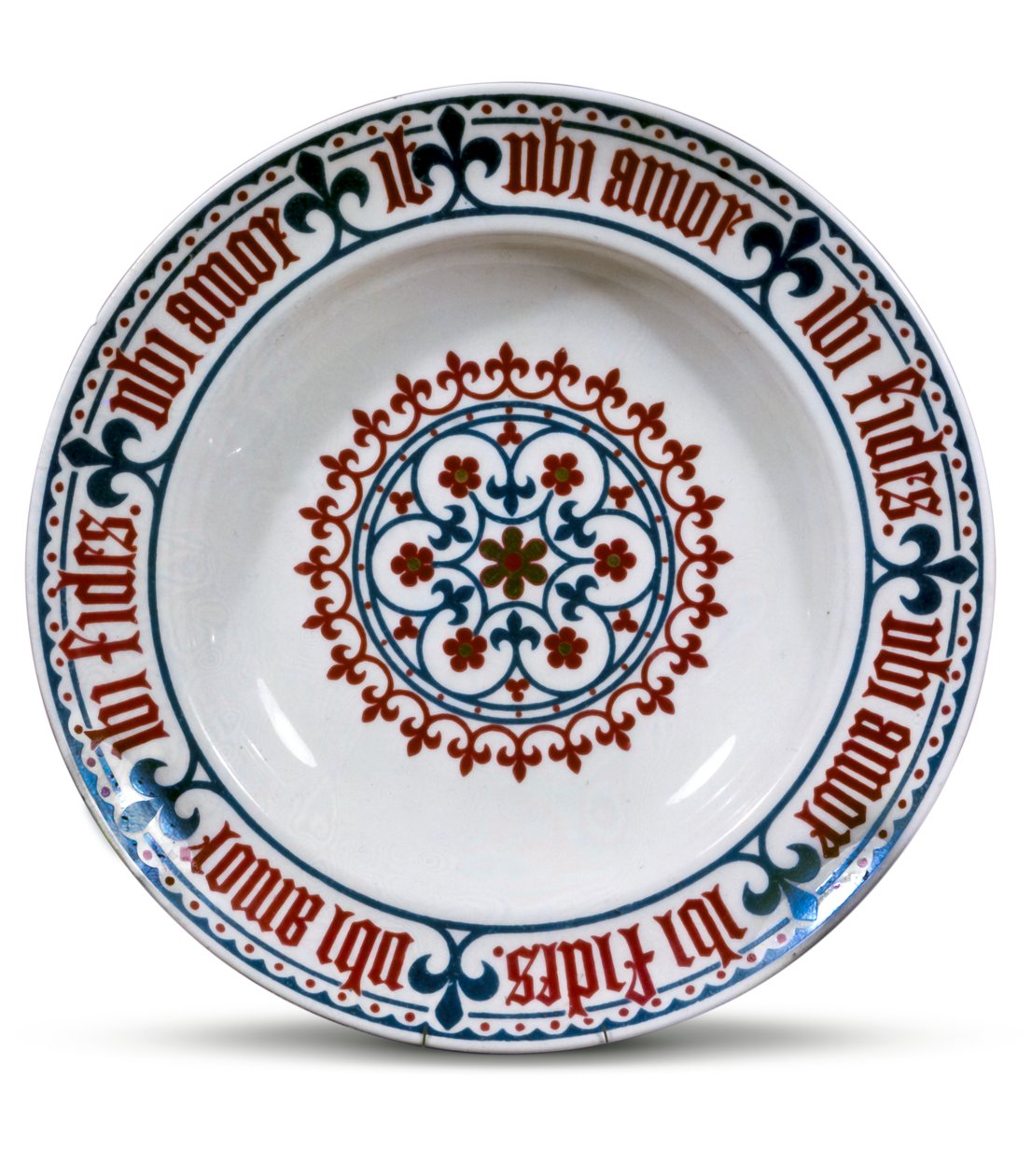 Pugin tarafından tasarlanan Minton tabağı, 1851 (seramik) by English School