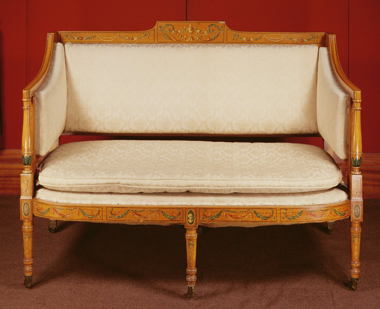 Kanepe, c.1825 (boyalı saten ağacı) by English School