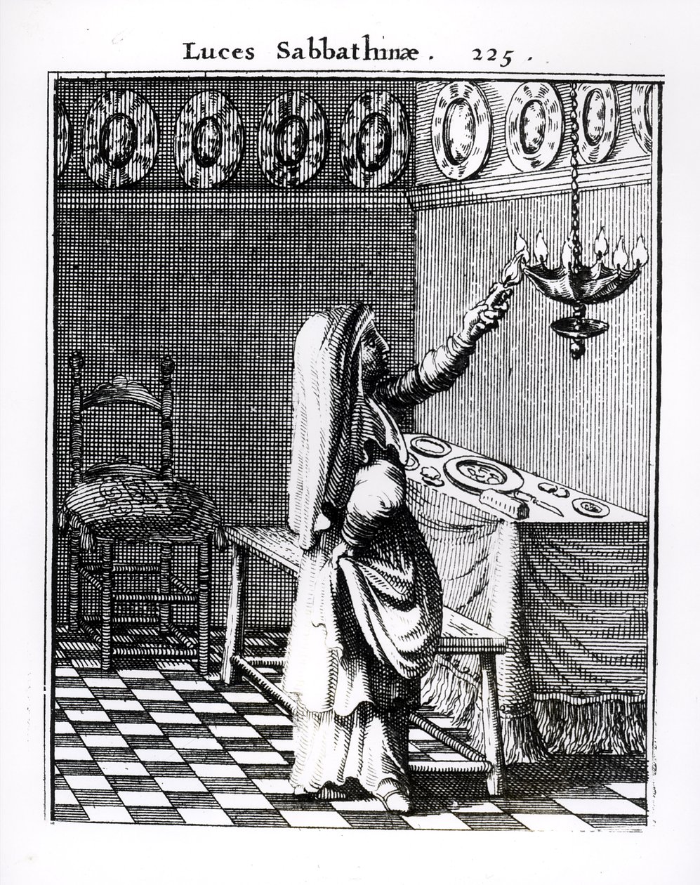 The Lighting of the Sabbath Candles   by English School