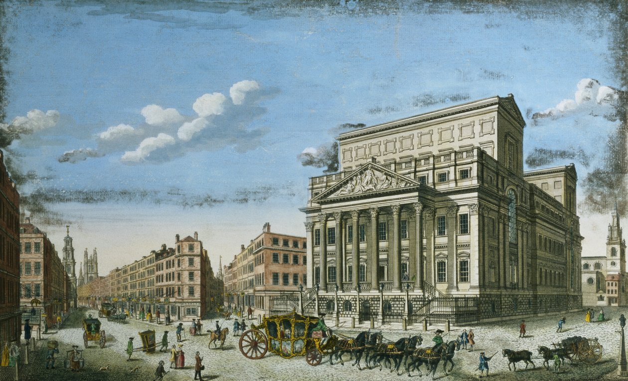 Lord Mayors Mansion House, Londra, c.1753 by English School