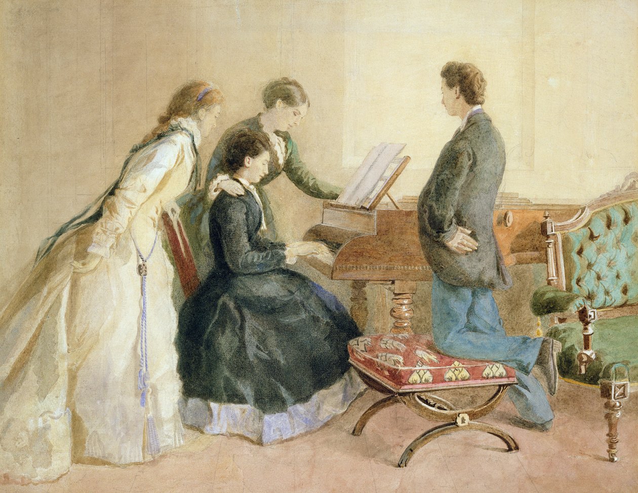 Piyano Resital (kağıt üzerinde wc ve kalem) by English School