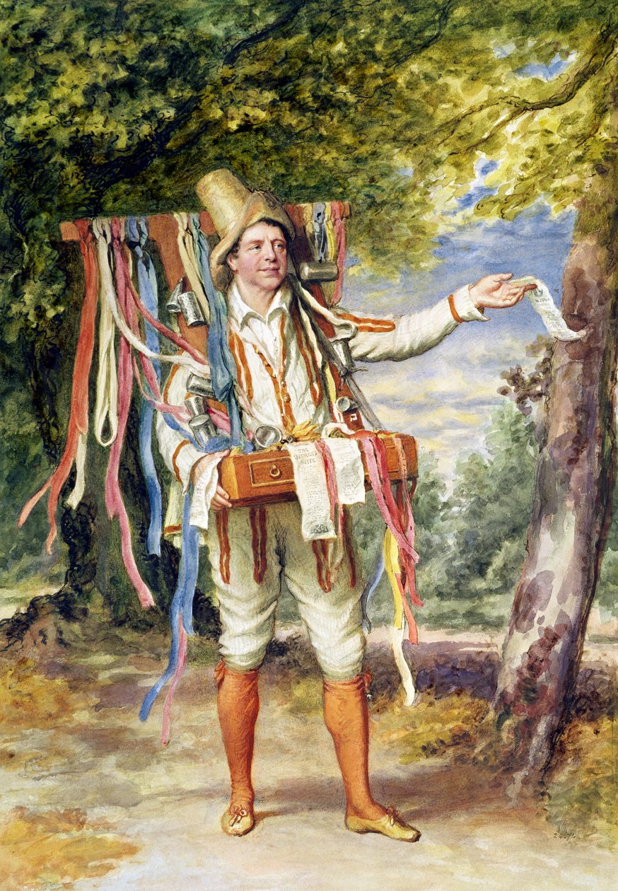 Kurdele Satıcısı, 1874 by English School