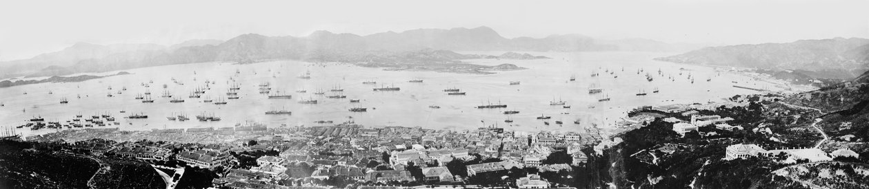 Hong Kong Limanı Panoraması, 1878 dolayları by English Photographer
