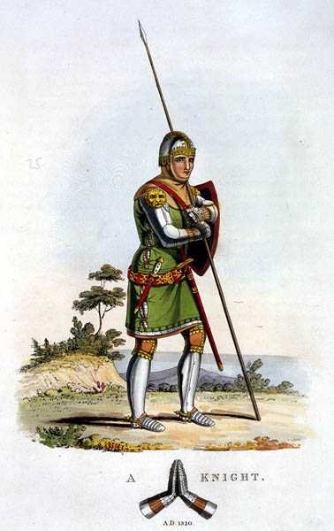 Bir şövalye by English School