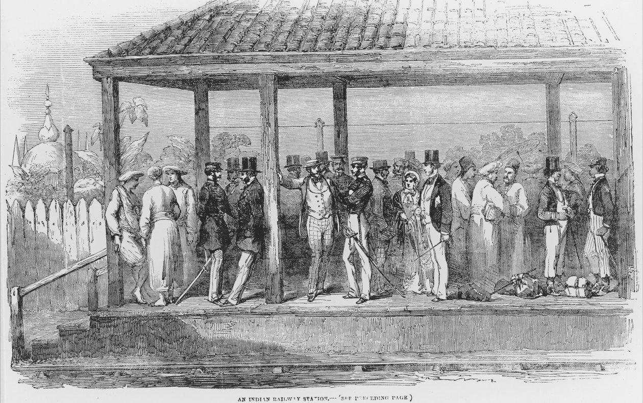 Bir Hint Tren İstasyonu, 1854 by English School