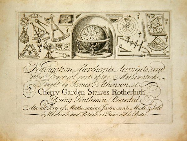 Erken bir Londra ticaret kartı, c.1720 (lito) by English School