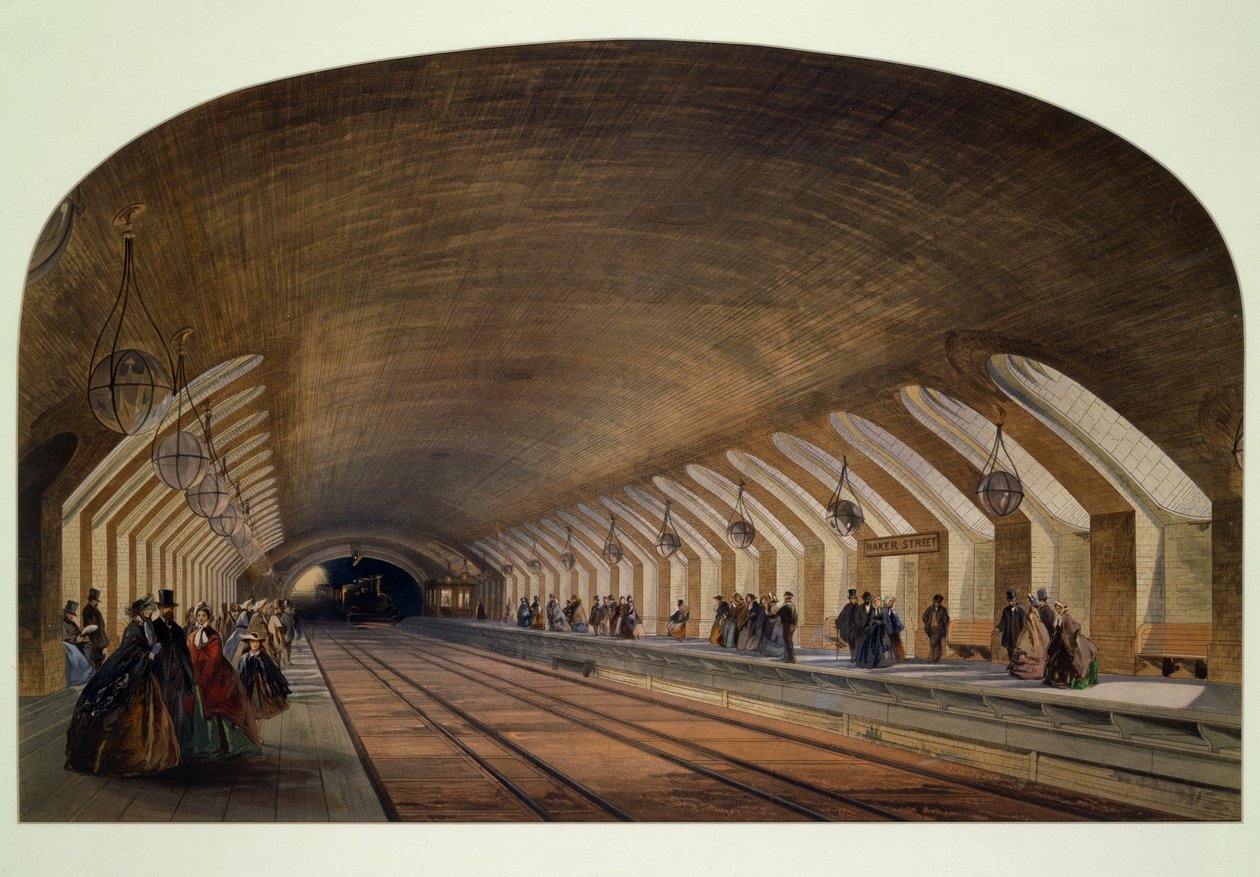 Baker Street Metro İstasyonu (kağıt üzerinde wc) by English School
