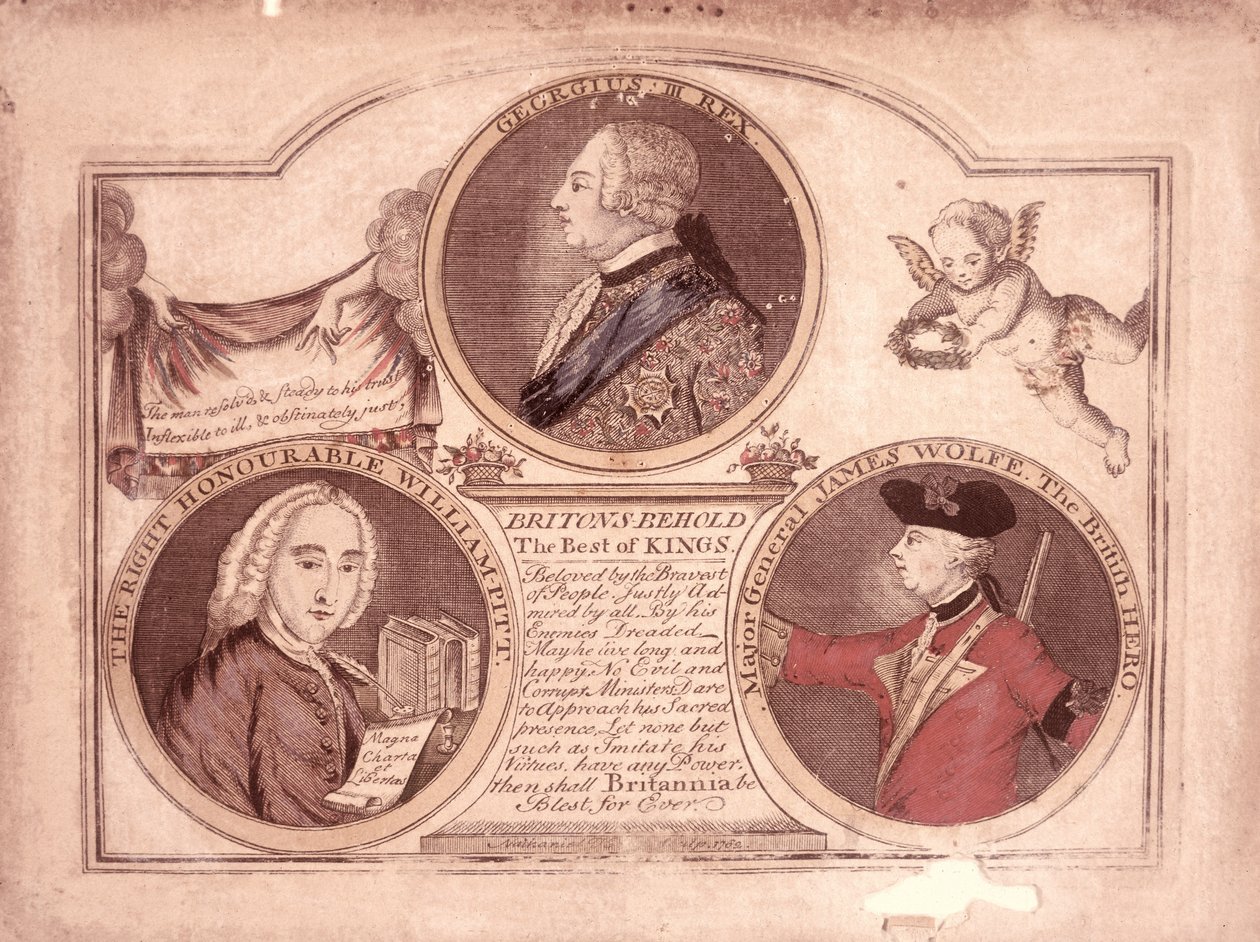 Britanyalılar kralların en iyisini görür..., 1762 by English School