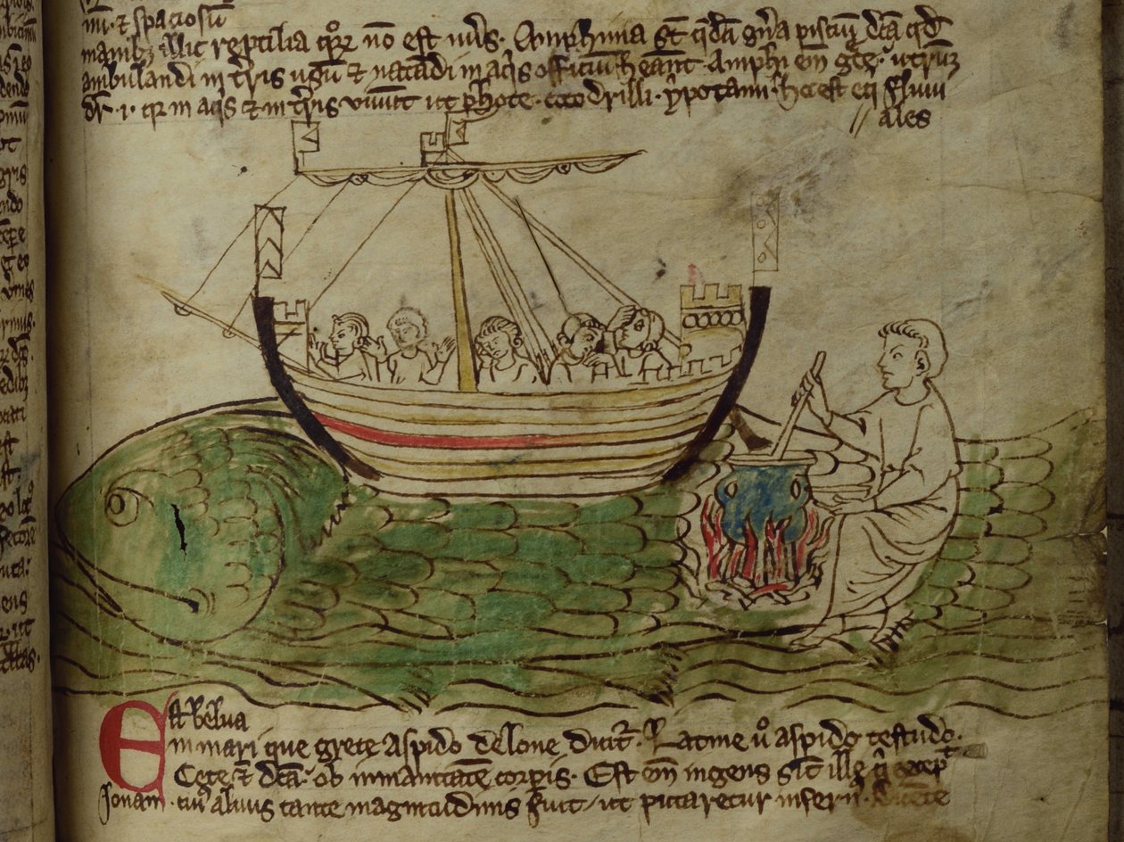 CCA-LitMs/D/10 fol. 30r Balina, Bestiary