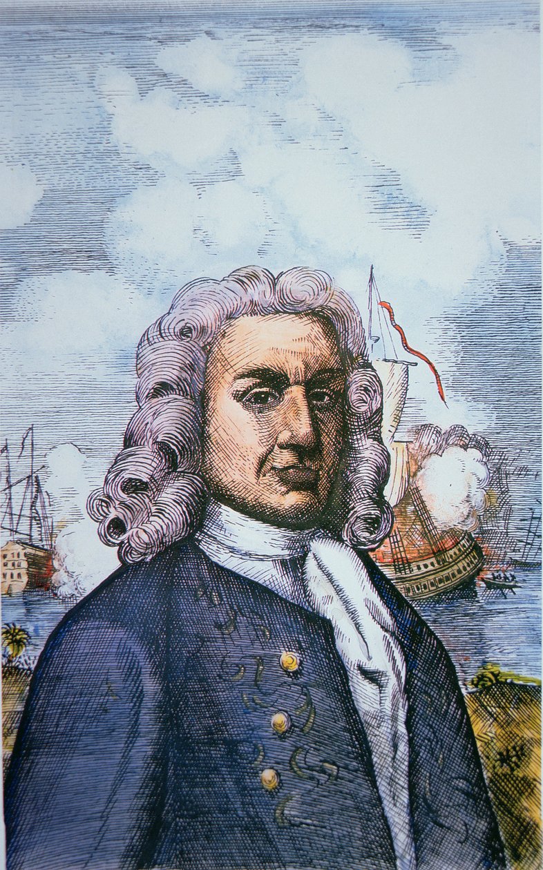 Kaptan William Kidd (renkli taş) by English School
