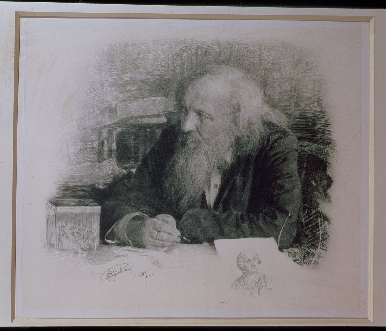 Dimitri İvanoviç Mendeleyev (1834-1907) by English School