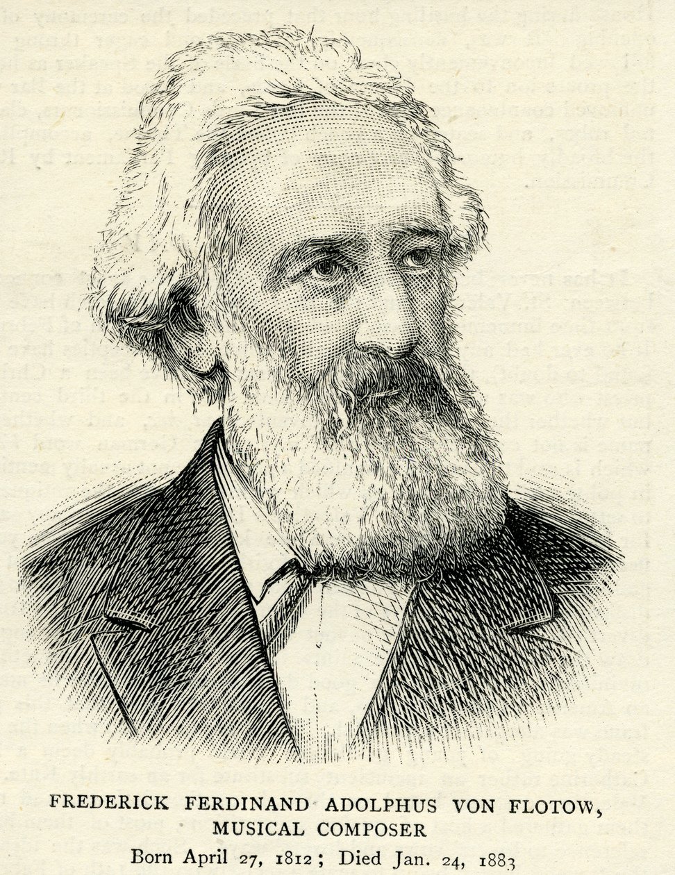 Frederick Ferdinand Adolphus von Flotow (1812-83) by English School