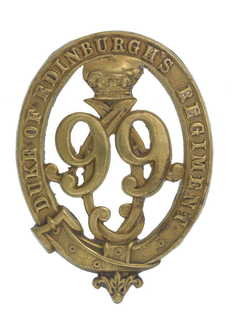 Glengarry rozeti, c.1875-81 (pirinç) by English School