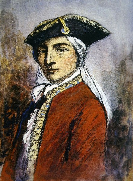 Guy Johnson (kağıt üzerinde pastel) by English School