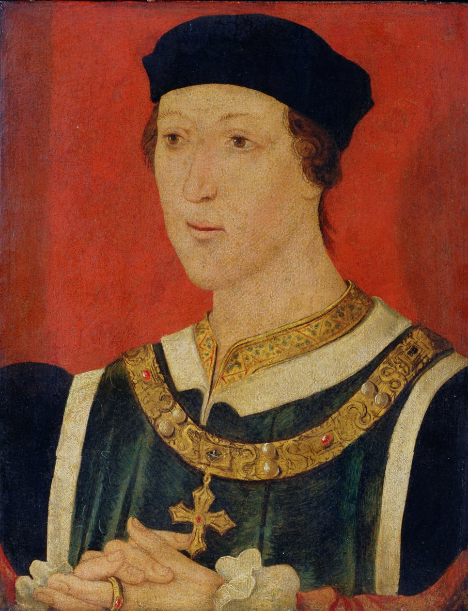 Henry VI (1421-71) c.1535 (panelde yağ) by English School
