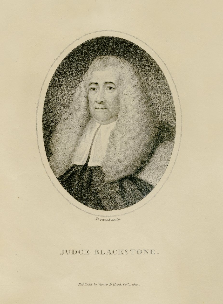 Yargıç Blackstone, c.1800 (gravür) by English School