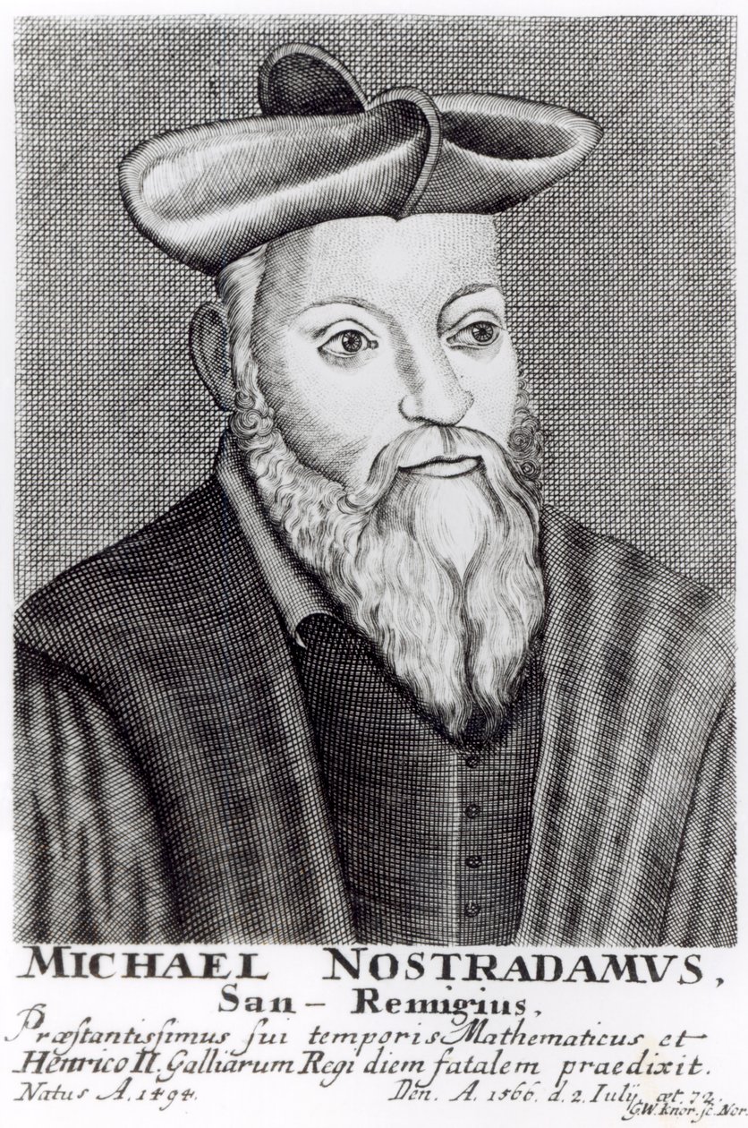 Michel Nostradamus (1503-66) by English School