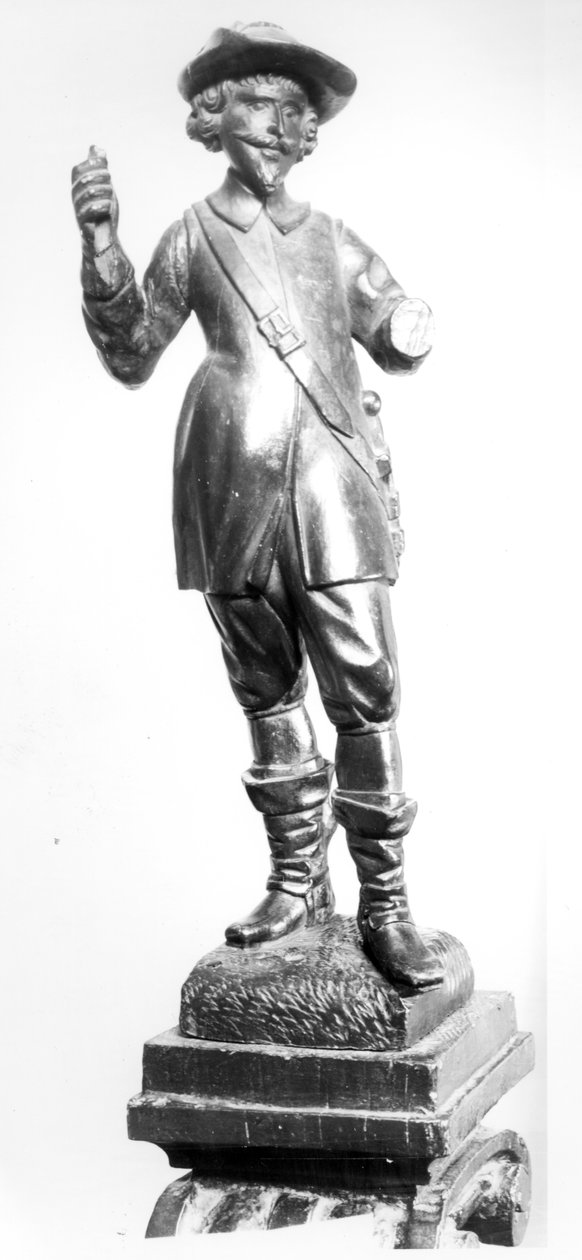 Silahşörler Subayı, 1638 (ahşap oyma) by English School