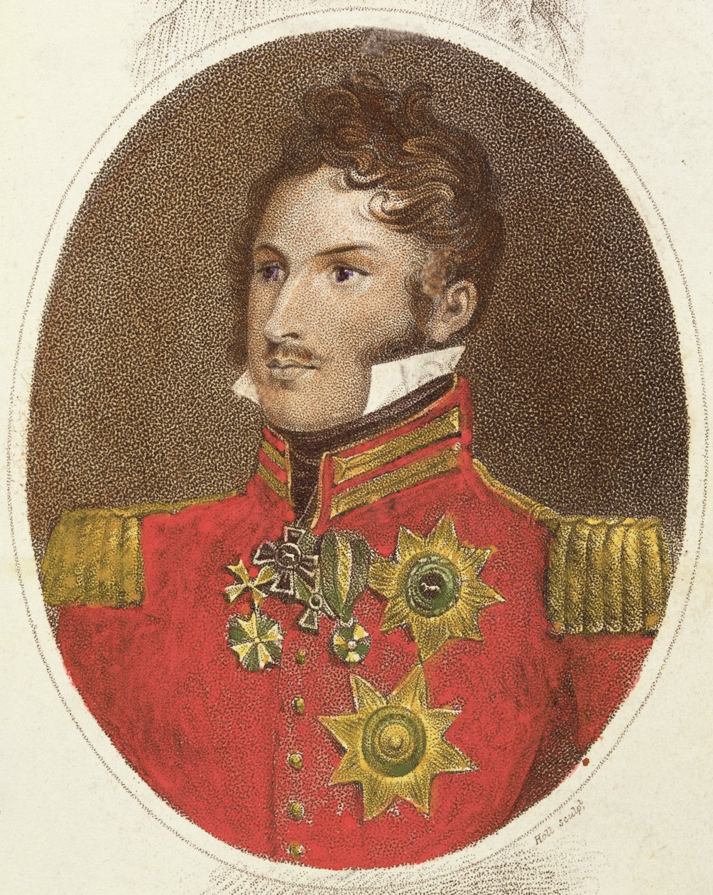 Saxe-Cobourg-Gotha Prensi Leopold (1790-1865) 1816 by English School