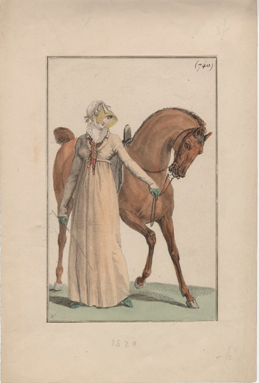 Binicilik elbisesi, c.1806 by English School