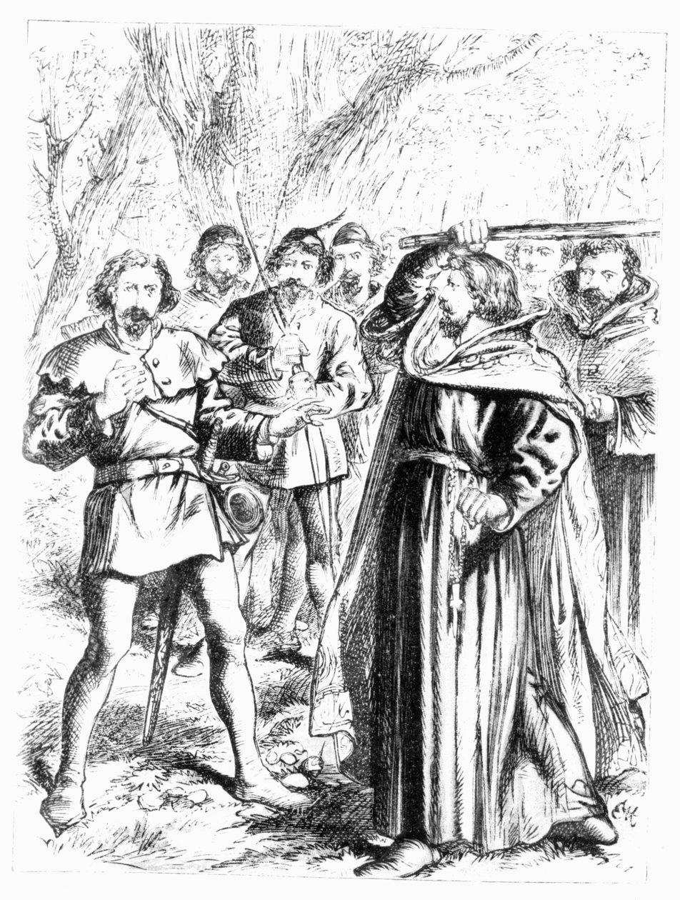 Robin Hood ve Kral I. Richard (1157-99) by English School