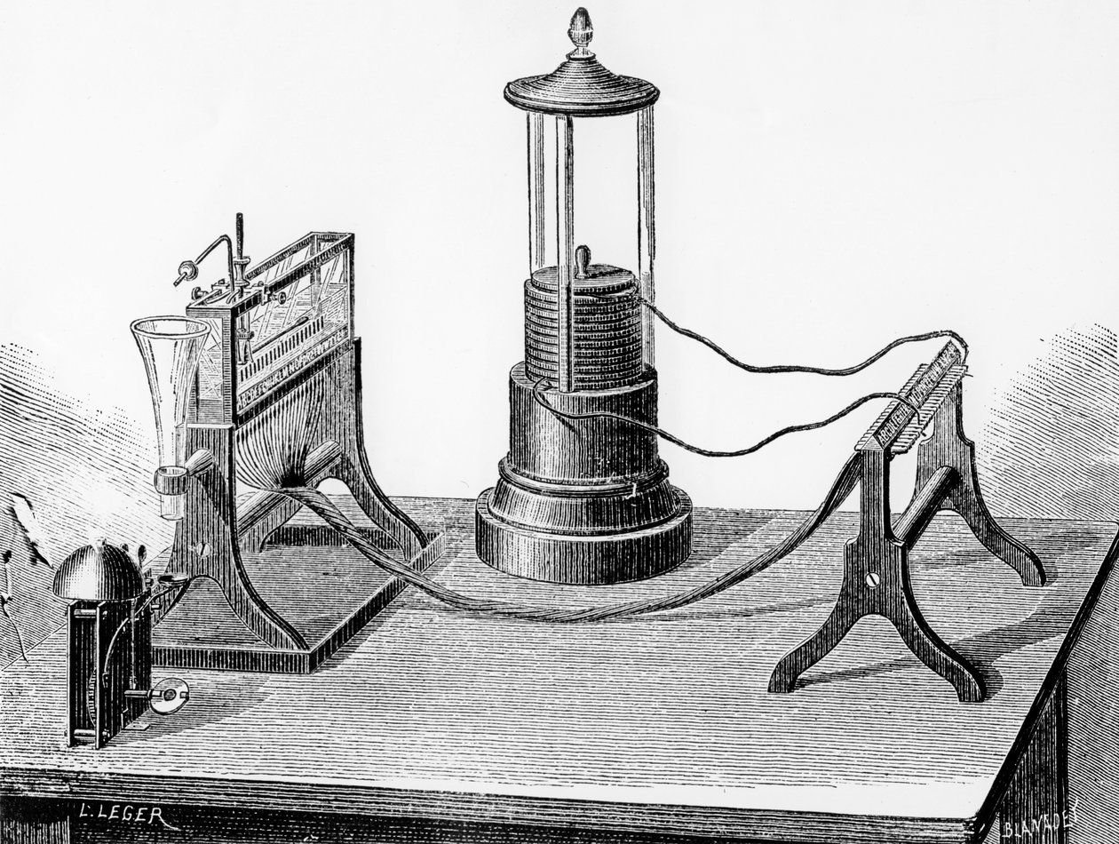Soemmerings Perfected Telegraph, 1883 by English School