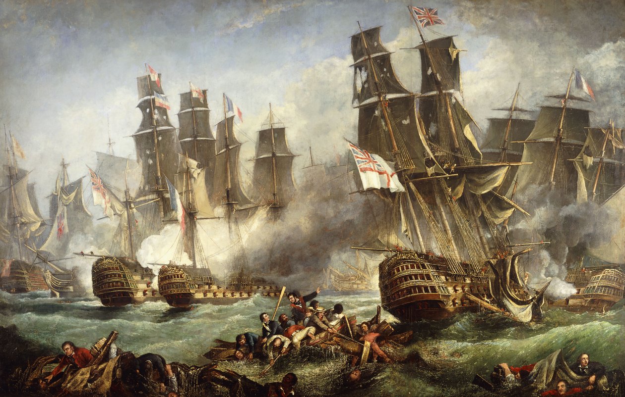 Trafalgar Savaşı, by English School
