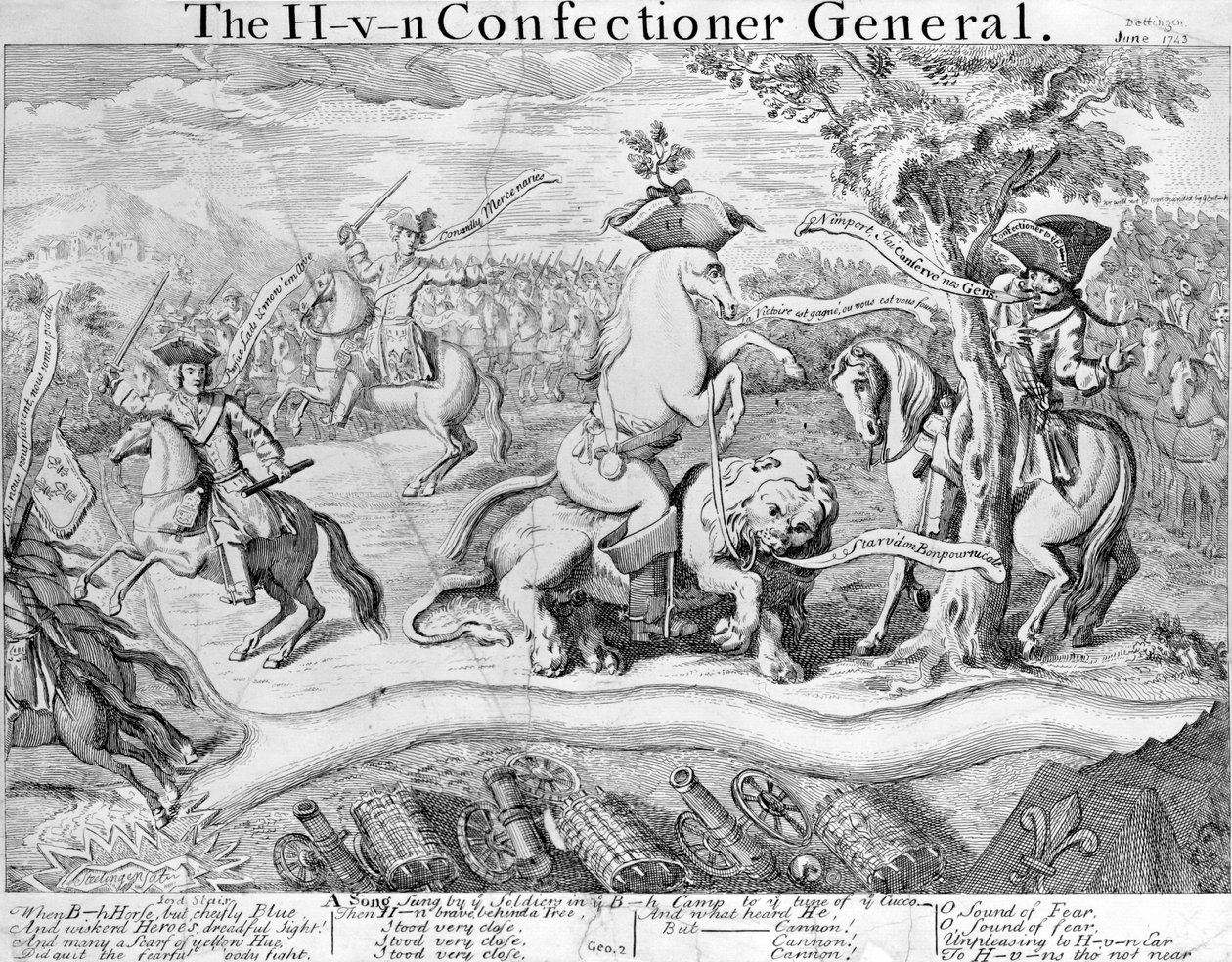 H-V-N Şekerlemeci General, c.1743 by English School