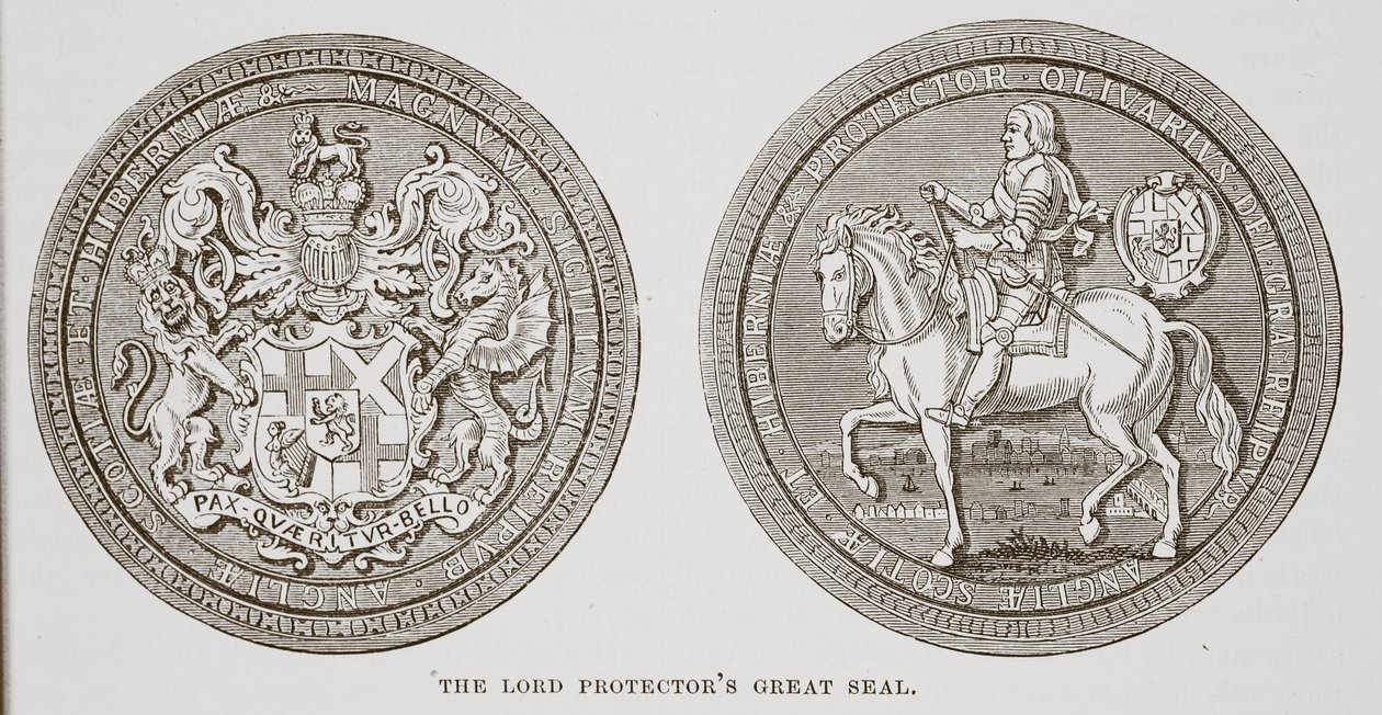 Lord Protectors Büyük Mühür by English School