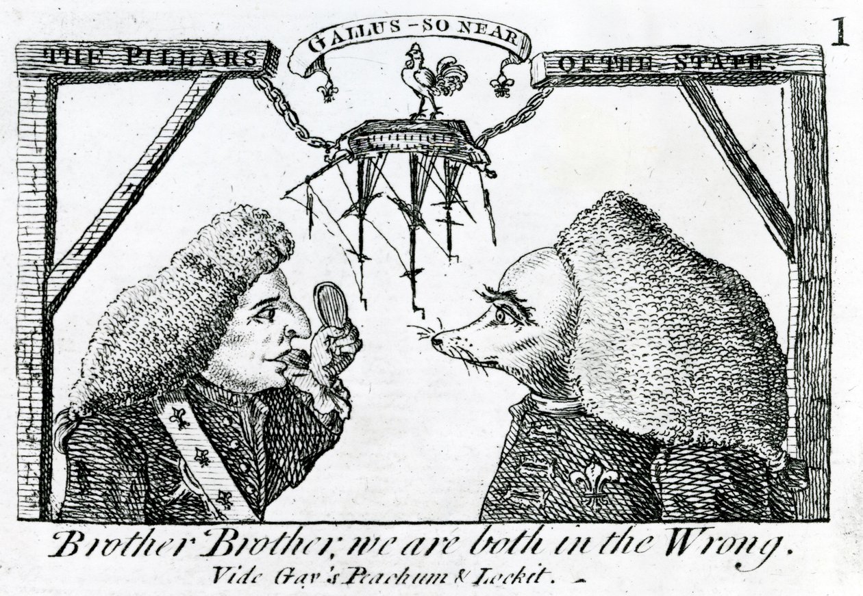 Devletin Sütunları, 1756 dolaylarında by English School