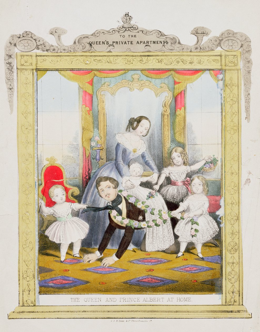 The Queen and Prince Albert at Home  by English School