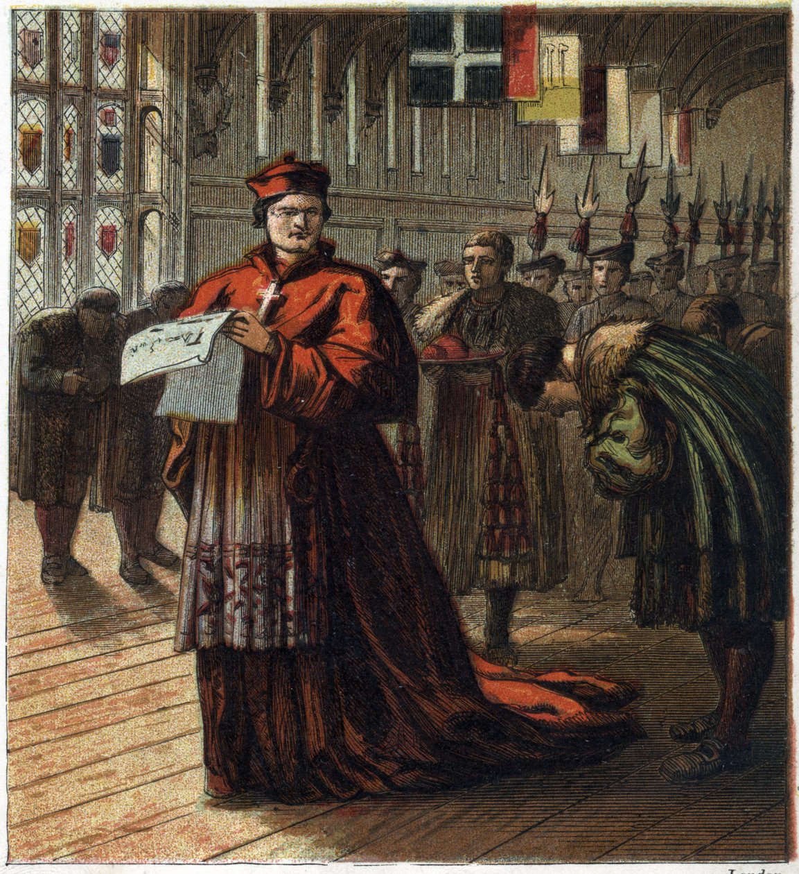 Thomas Wolsey (v.1475-1530), İngiliz kardinal ve politikacı. by English School