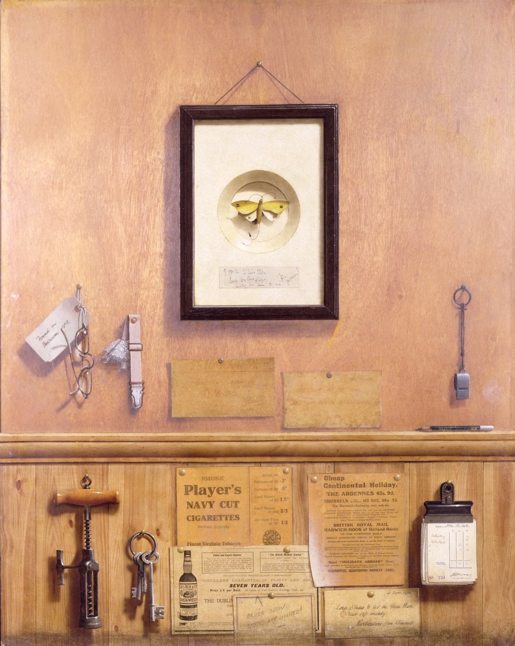 Trompe Loeil Natürmort by English School