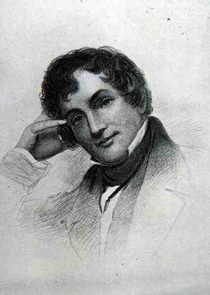Washington Irving (1783-1859) (gravür) by English School