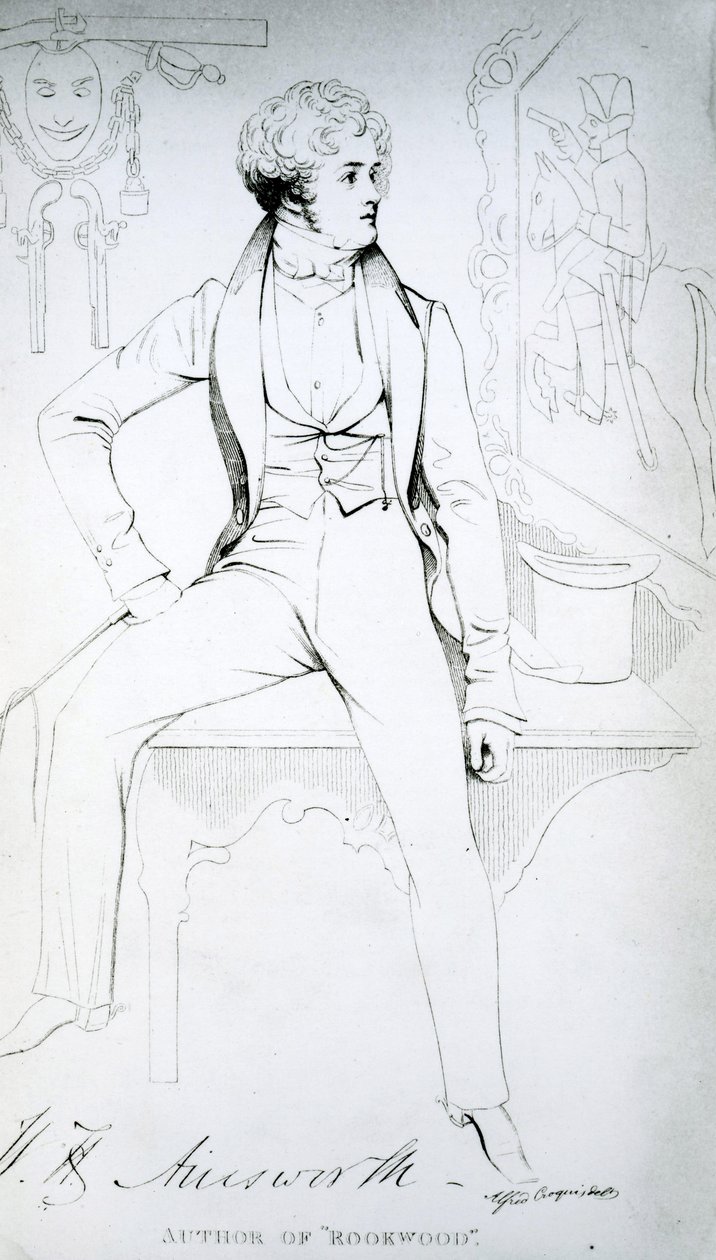 William Harrison Ainsworth (1805-82) by English School