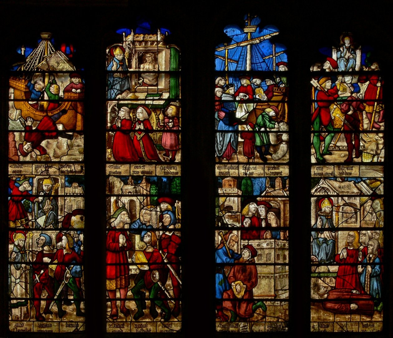 St Nicholas penceresini gösteren pencere SaEw by English School