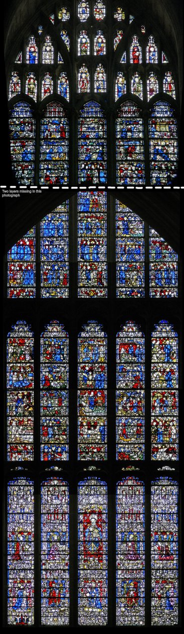 St Cuthbert Penceresini gösteren w15 penceresi by English School