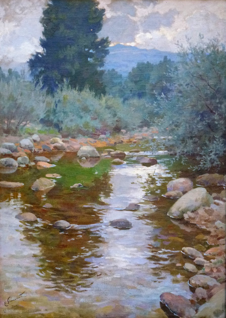 El Paular manzarası by Enrique Simonet