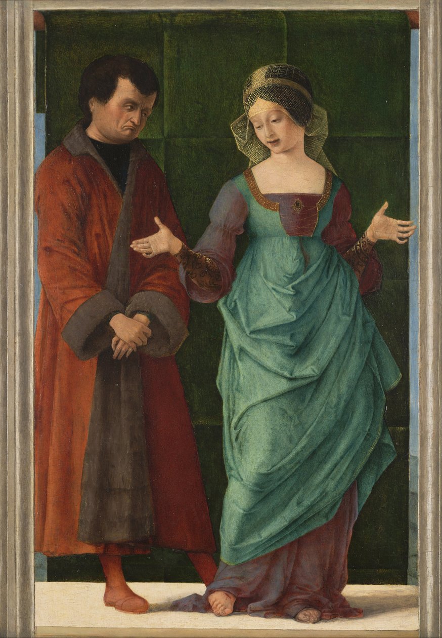 Portia ve Brutus by Ercole de Roberti