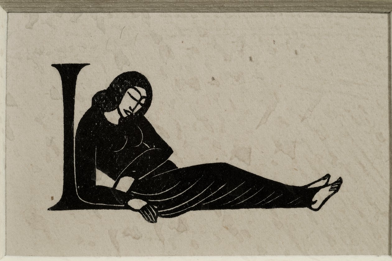 Kadın ile İlk L by Eric Gill