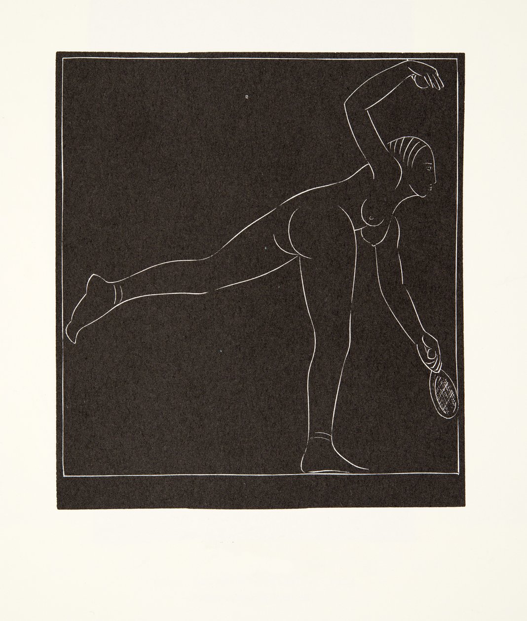 Tenis oyuncusu by Eric Gill