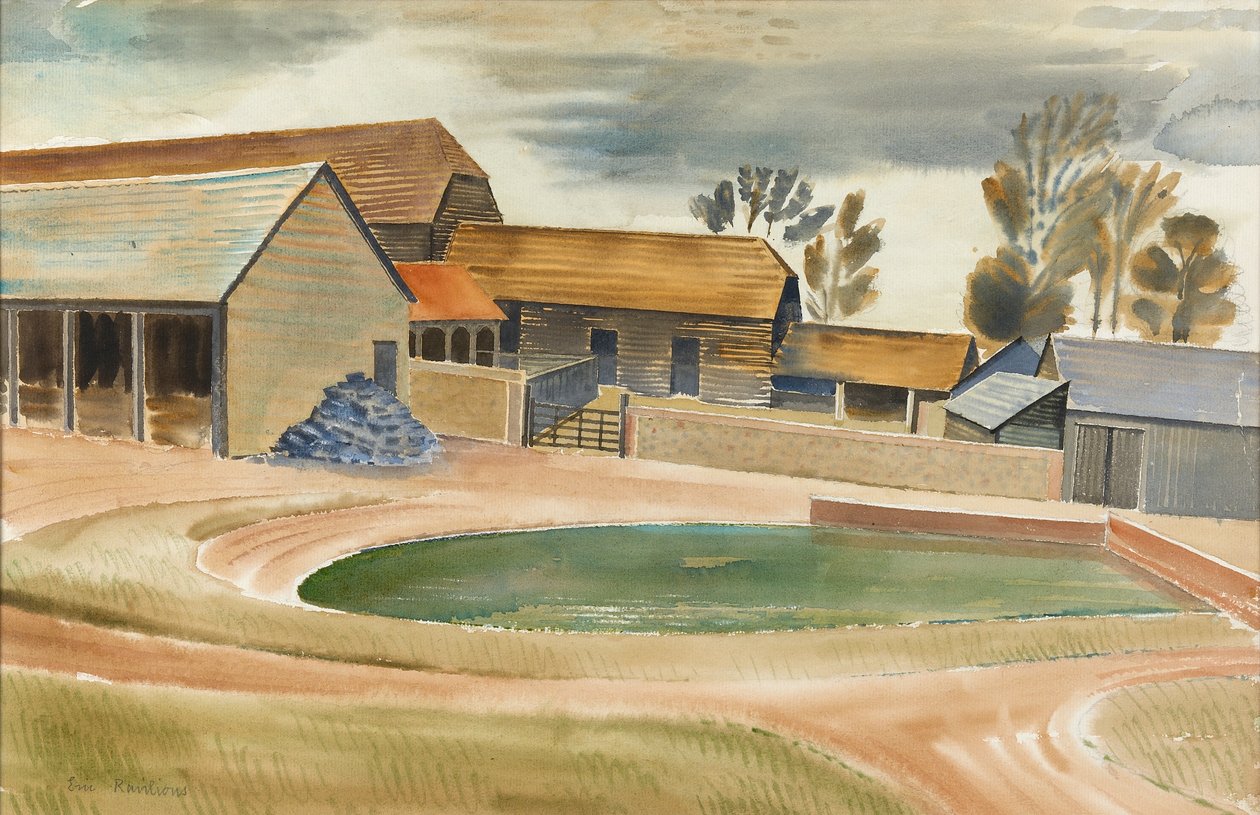 Çiftlik (kağıt üzerinde wc) by Eric Ravilious