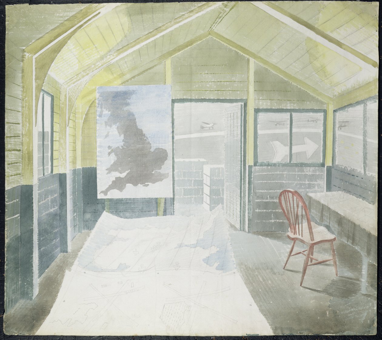 Operasyon Odası, c.1941-42 by Eric Ravilious