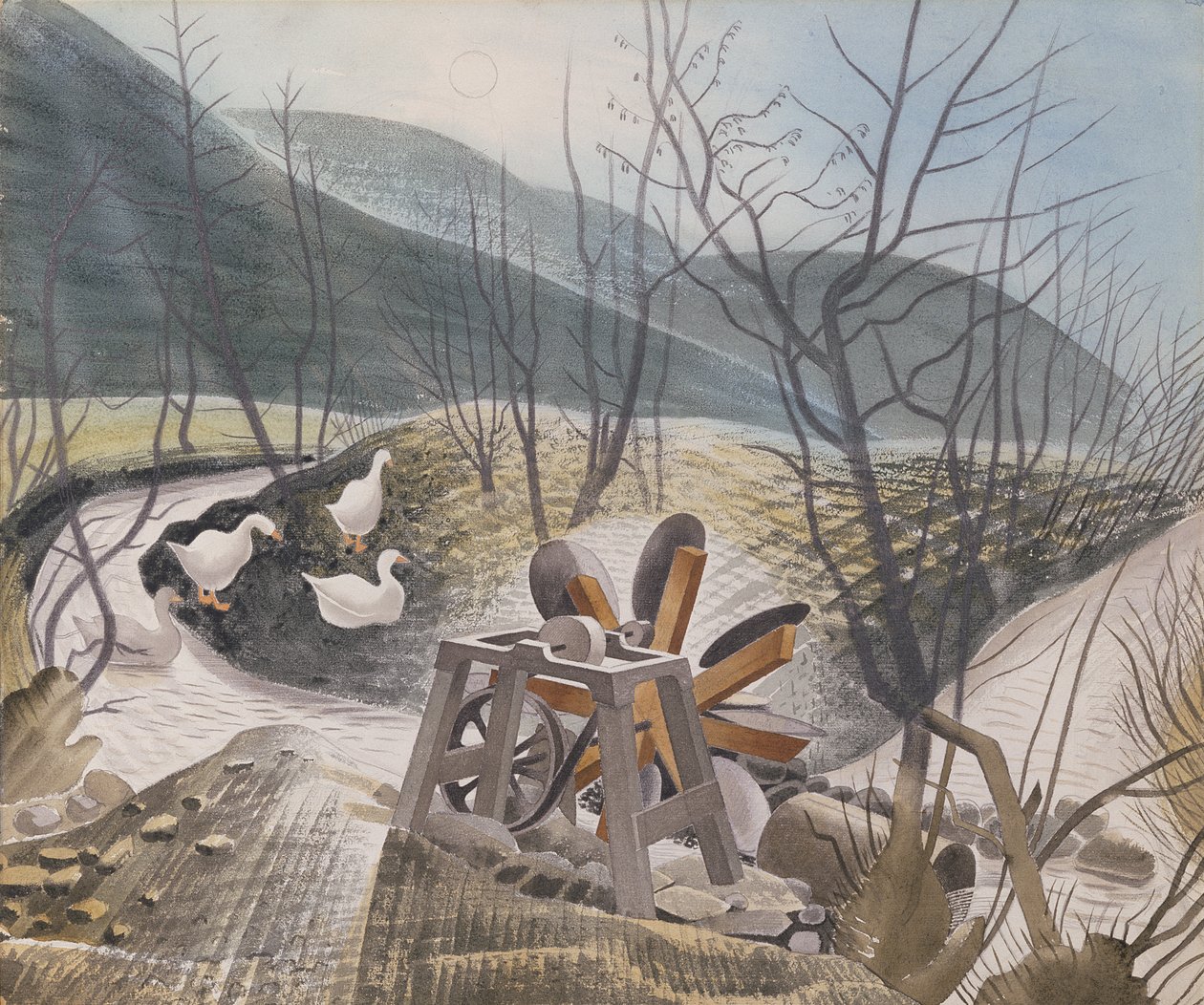 Su çarkı, 1938 by Eric Ravilious