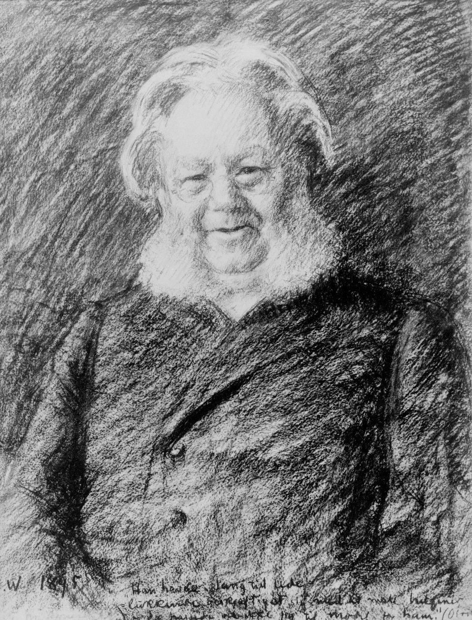 Henrik Ibsen by Erik Theodor Werenskiold