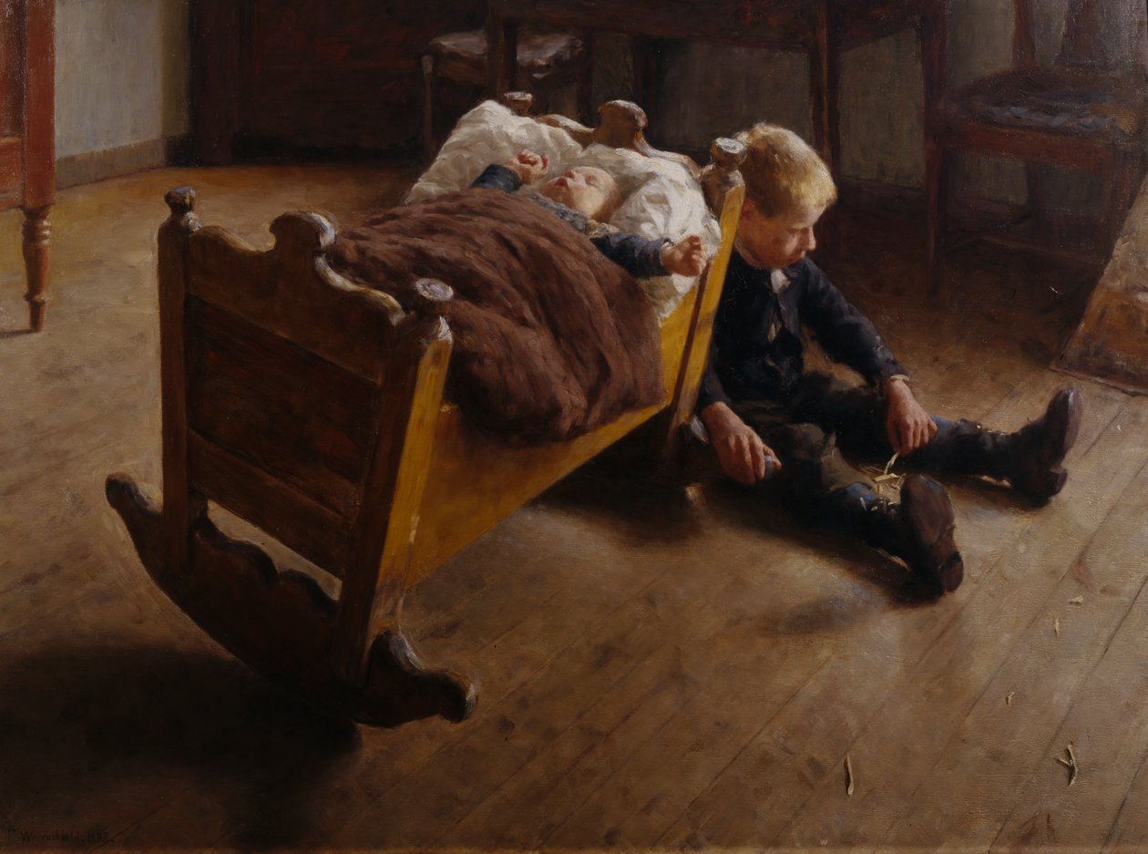 İki erkek kardeş by Erik Theodor Werenskiold