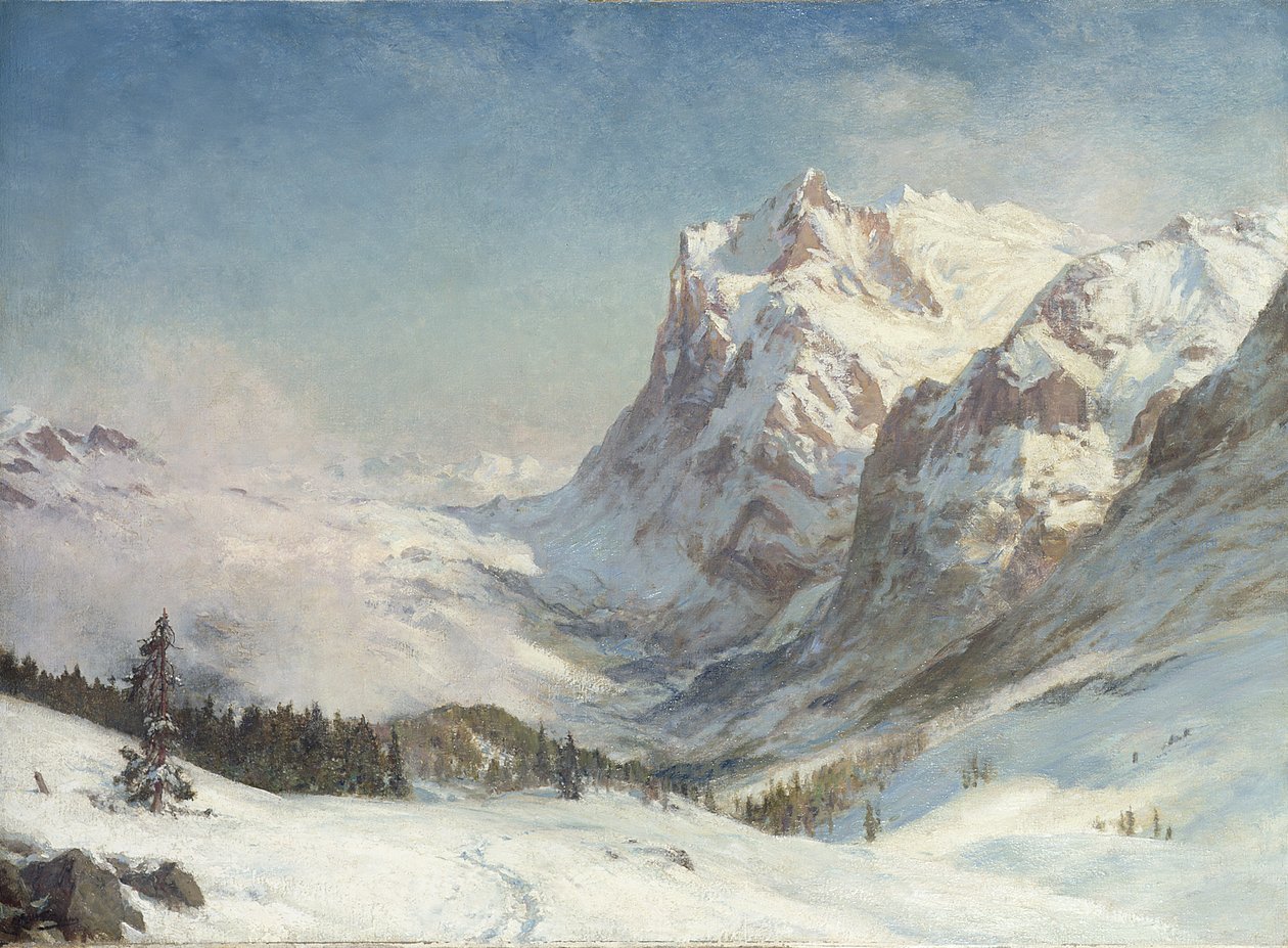 Grindelwald Vadisi, Kış, 1916 by Ernest Albert Waterlow